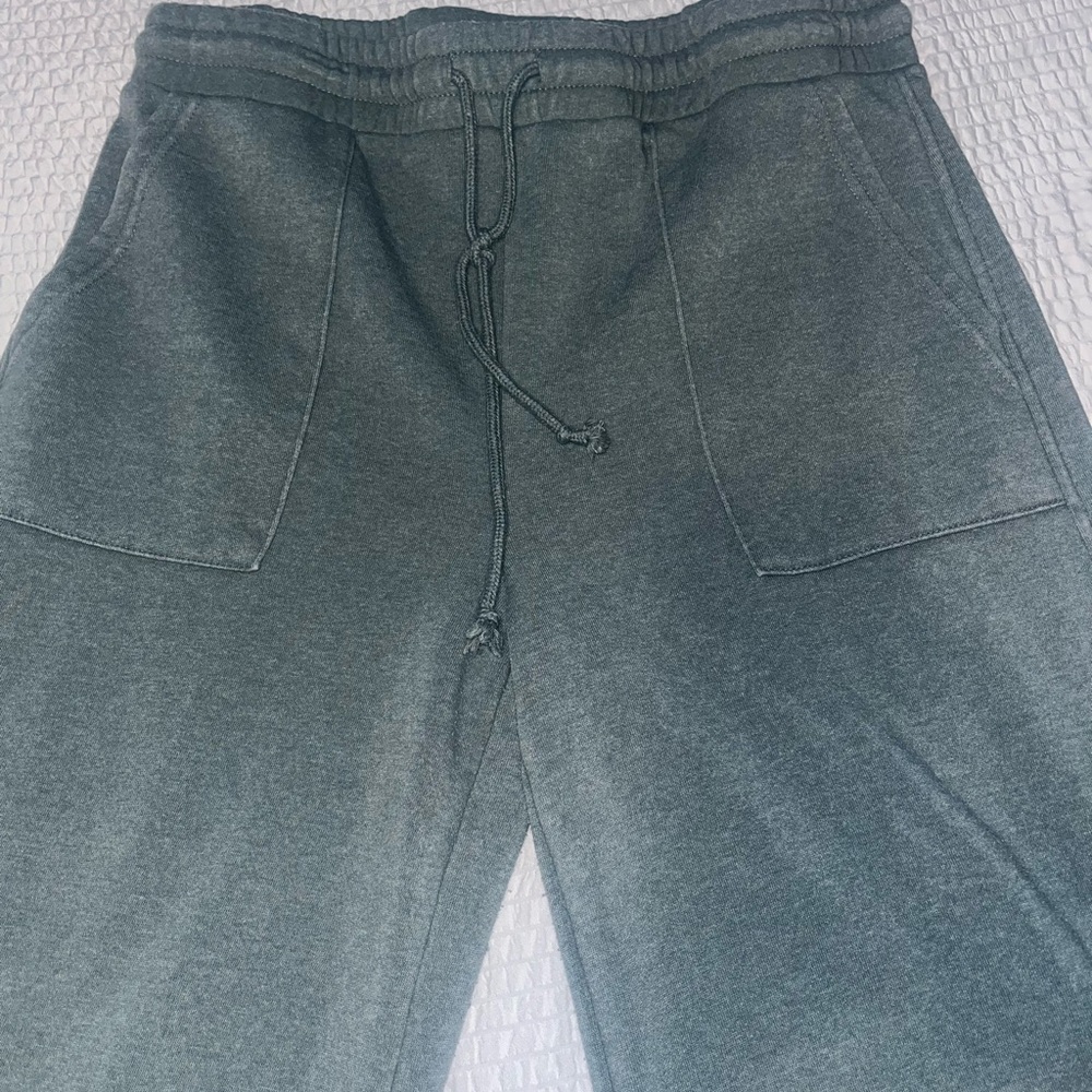 Double Zero Green Sweatpants & Matching Sweatshirt Soft Cotton Blend - Picture 7 of 9